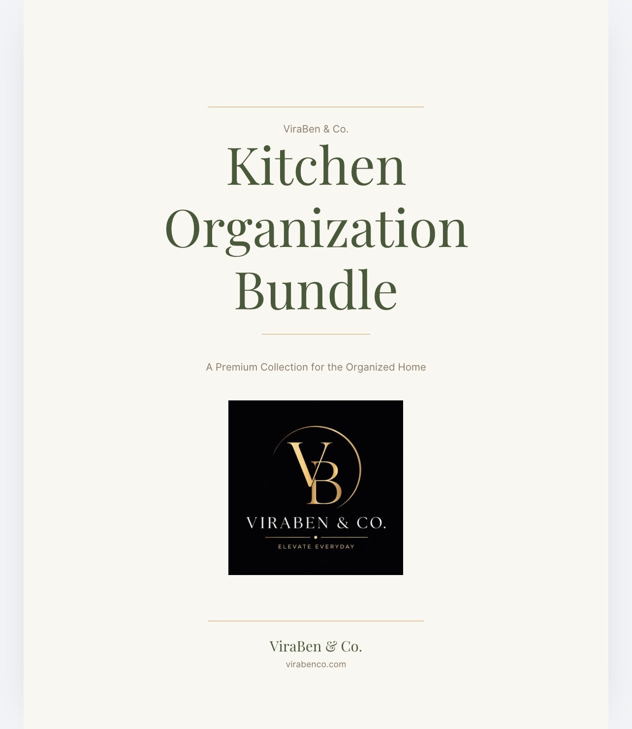 Kitchen Organization Bundle